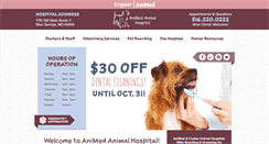 Desktop Screenshot of animedanimalhospital.com